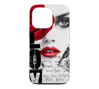Custodia per iPhone 13 Pro Grafica streetwear Dark Romance, Gothic Red Rose Lover
