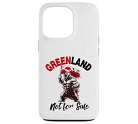 Custodia per iPhone 13 Pro Greenland Flag Bear Support Greenland Is Not For Sale