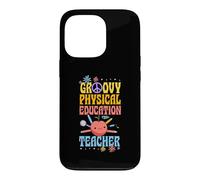 Custodia per iPhone 13 Pro Groovy Educazione Fisica Insegnante 60s Throwback Day Pace
