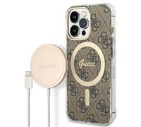 Custodia per iPhone 13 Pro Guess MagSafe Marrone