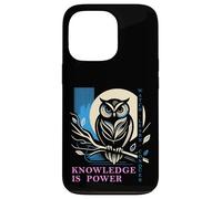 Custodia per iPhone 13 Pro Gufo - Knowledge is Power - Wisdom Owl Design