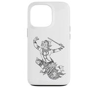 Custodia per iPhone 13 Pro Hanuman Dio scimmia indù