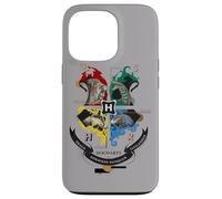 Custodia per iPhone 13 Pro Harry Potter Hogwarts Magicial Mischief Level Up Crest