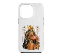 Custodia per iPhone 13 Pro Hathor Bubblegum Queen Dea egiziana Baddie Estetica