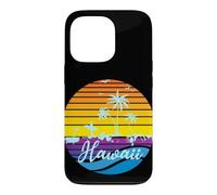 Custodia per iPhone 13 Pro Hawaii Vintage Sunset Surfer Souvenir