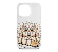 Custodia per iPhone 13 Pro Hear the Ten Pins Laughing Bowling Bowler Pun