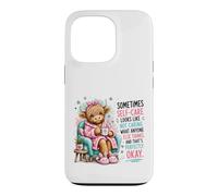 Custodia per iPhone 13 Pro Highland Cow Cura di sé Non preoccuparsi di ciò che qualcuno pensa