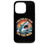 Custodia per iPhone 13 Pro Ho aspettato tutto l'anno per questa settimana Shark Lover Ocean Wildlife