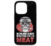 Custodia per iPhone 13 Pro Ho bisogno di più carne carnivoro umoristico Cucina Giochi di parole scherzi