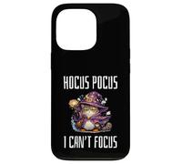 Custodia per iPhone 13 Pro Hocus Pocus I Can't Focus Funny ADHD Cat Saying Humor