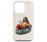 Custodia per iPhone 13 Pro Holy Chill Divertente Gesù Caffè Humor Sinning Ain't Winning