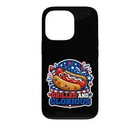 Custodia per iPhone 13 Pro "Hot dog patriottico alla griglia e glorioso"