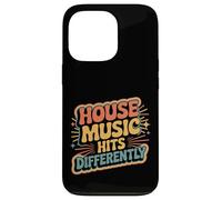 Custodia per iPhone 13 Pro House Music Hits Differently EDM Mood Party -