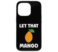 Custodia per iPhone 13 Pro Humor mangoes cute fruit minimalist simple let that mango