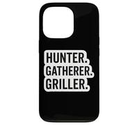 Custodia per iPhone 13 Pro Hunter Gatherer Griller Master Carnivore Diet - Divertente scherzo sul barbecue