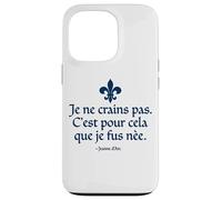 Custodia per iPhone 13 Pro I Am Not Afraid I Was Nat To Do This Joan of Arc Navy Ink