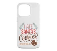 Custodia per iPhone 13 Pro I Ate Santas Cookies No Regrets Funny Christmas