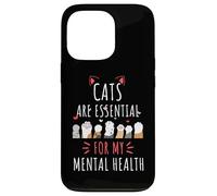 Custodia per iPhone 13 Pro I gatti sono essenziali per i miei amanti dei proprietari di gatti per la salute mentale