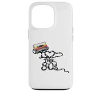 Custodia per iPhone 13 Pro I Heart the 80s Music Cassette Nostalgic Loose Unwound Tape