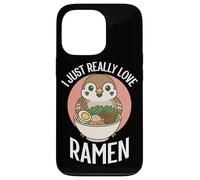 Custodia per iPhone 13 Pro I Just Really Love Ramen Sparrow Noodles Bowl Cup Soup Japan