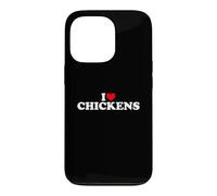 Custodia per iPhone 13 Pro I Love Chickens