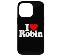 Custodia per iPhone 13 Pro I LOVE HEART ROBIN NOME SU UN TEE