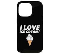 Custodia per iPhone 13 Pro I Love Ice Cream Party Outfit Vanilla Soft Serve Gelato Cone