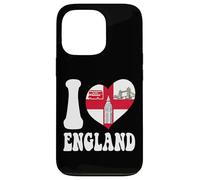 Custodia per iPhone 13 Pro I Love London England Bandiera con cuore orgoglioso papà inglese mamma zia