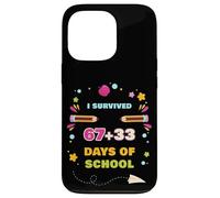 Custodia per iPhone 13 Pro I Survived 67 + 33 (100) Days of School 67 Meme Kids