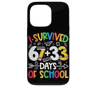 Custodia per iPhone 13 Pro I Survived 67 + 33 Days School Kids Funny Math 100th Day