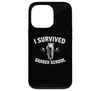 Custodia per iPhone 13 Pro I Survived Barber School Divertente Studente Barbiere Umorismo
