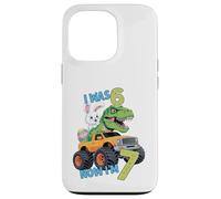 Custodia per iPhone 13 Pro I was Six Now I'm Seven Easter Bunny 67 Meme 7th Birthday