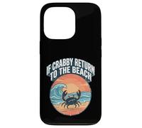 Custodia per iPhone 13 Pro If Crabby Return To The Beach Vintage Crab