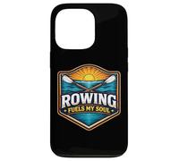 Custodia per iPhone 13 Pro Il canottaggio alimenta il mio motto dell'atleta della squadra Soul Row