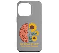Custodia per iPhone 13 Pro Il mese della consapevolezza del tumore cerebrale diventa grigio a maggio Girasoli