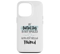 Custodia per iPhone 13 Pro Il mio cane Barbet non è viziato, sono ben addestrato umorismo per animali domestici