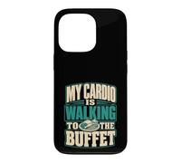 Custodia per iPhone 13 Pro Il mio cardio sta camminando verso la crociera a buffet