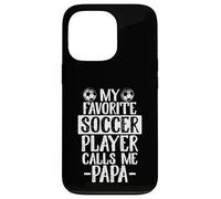 Custodia per iPhone 13 Pro Il mio giocatore di calcio preferito mi chiama papà nonno regalo di calcio