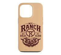Custodia per iPhone 13 Pro Il Mio Ranch Le Mie Regole Il Mio Sangue Eredità