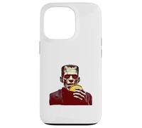 Custodia per iPhone 13 Pro Il mostro di Frankenstein mangia un taco, comico horror Food Mashup