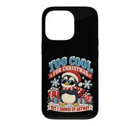 Custodia per iPhone 13 Pro Il pinguino divertente è troppo bello per Natale ma mi sono