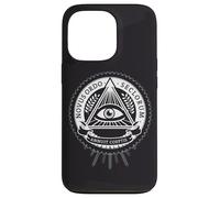 Custodia per iPhone 13 Pro illuminati tutti gli occhi vedenti cospirazione illusione piramide