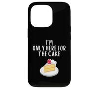 Custodia per iPhone 13 Pro I'm Only Here For The Cake Funny Bakery Meme Costume Cakes