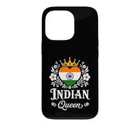 Custodia per iPhone 13 Pro Indian Queen India Flag Proud Indian Woman