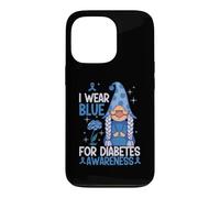Custodia per iPhone 13 Pro Indosso Blu Per Il Mese Di Consapevolezza Del Diabete Sopravvissuto Diabetico