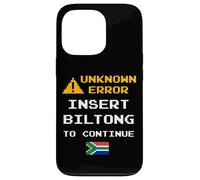 Custodia per iPhone 13 Pro Insert Biltong Retro Funny Error South Africa Braai Dad Joke
