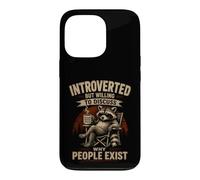 Custodia per iPhone 13 Pro Introverso ma disposto a discutere perché le persone esistono divertenti