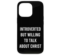 Custodia per iPhone 13 Pro Introverso ma disposto a parlare di Cristo Cure Christian