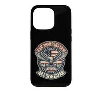 Custodia per iPhone 13 Pro Iron Sharpens Iron Christian Men Bible Scripture Gym Workout