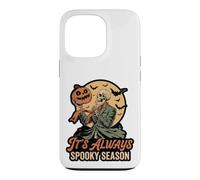 Custodia per iPhone 13 Pro It's Always Spooky Season Skeleton Jack O Lantern Graphic